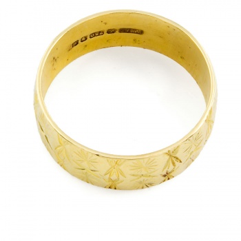 18ct Gold Wedding Ring Size N